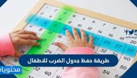 طريقة حفظ جدول الضرب للاطفال