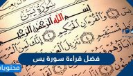 فضل قراءة سورة يس