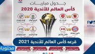 قرعه كأس العالم للأندية 2021 وجدول مباريات البطولة