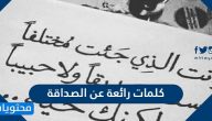 كلمات رائعة عن الصداقة الحقيقية وأجمل العبارات عن الحب والصداقة بالصور 2025