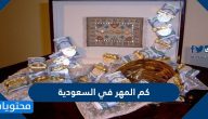 كم المهر في السعودية وما هي أغلى المهور في السعودية 