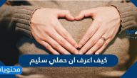 كيف اعرف ان حملي سليم وطرق زيادة فرصة الحمل الصحي