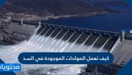 كيف تعمل المولدات الموجودة في السد