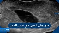 متى يبان الجنين في كيس الحمل وما هو الحمل اللاجنيني