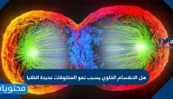 هل الانقسام الخلوي يسبب نمو المخلوقات عديدة الخلايا