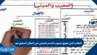 الطالب الذي تفوق محبوب الاسم المبني في المثال السابق هو