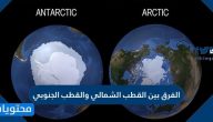 الفرق بين القطب الشمالي والقطب الجنوبي