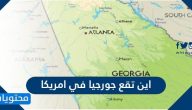اين تقع جورجيا في امريكا