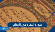 تفسير حلم سورة البقرة في المنام لابن سيرين والنابلسي