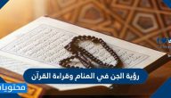 رؤية الجن في المنام وقراءة القرآن للعزباء والحامل والمتزوجة