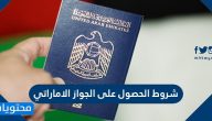 شروط الحصول على الجواز الاماراتي 2022