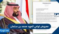 صيغة معروض لولي العهد محمد بن سلمان وطرق التواصل معه بشكل مباشر