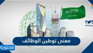 ما معنى توطين الوظائف والفرق بين التوطين والسعودة