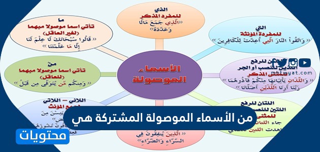 من الأسماء الموصولة المشتركة هي موقع محتويات