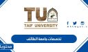 تخصصات جامعة الطائف وشروط القبول 1447