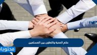 حكم المحبة والتعاون بين المسلمين