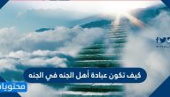 كيف تكون عبادة أهل الجنه في الجنه