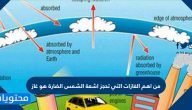 من اهم الغازات التي تحجز اشعة الشمس الضارة هو غاز