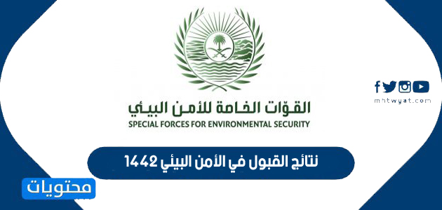 رابط الاستعلام عن نتائج القبول في الأمن البيئي 1442 كافة الرتب العسكرية