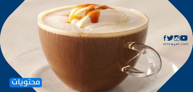 مشروب قهوة الكراميل المثلج