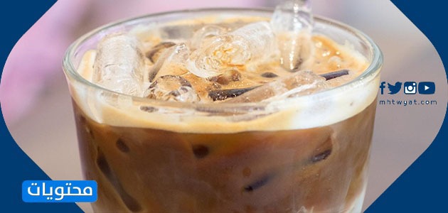 مشروب قهوة جوز الهند المثلج