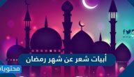 أبيات شعر عن شهر رمضان