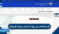 الاستعلام عن جواز السفر برقم الإيصال في السفارة المصرية egyconskwt