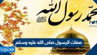 صفات الرسول صلى الله عليه وسلم الخَلقية والخُلقية