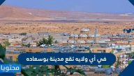 في أي ولايه تقع مدينة بوسعاده