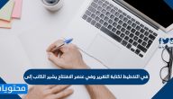 في التخطيط لكتابة التقرير وفي عنصر الافتتاح يشير الكاتب إلى
