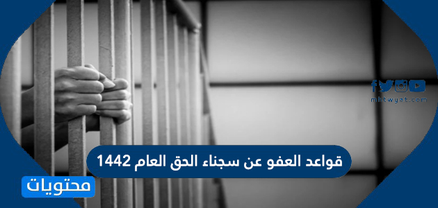 قواعد العفو عن سجناء الحق العام 1442