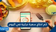 كم احتاج سعرة حرارية في اليوم