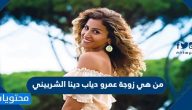 من هي زوجة عمرو دياب دينا الشربيني