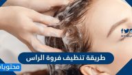 طريقة تنظيف فروة الراس