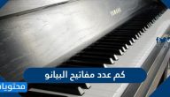 كم عدد مفاتيح البيانو