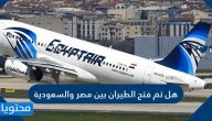 هل تم فتح الطيران بين مصر والسعودية