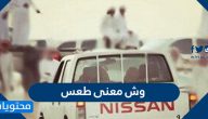 وش معنى طعس