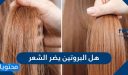 هل البروتين يضر الشعر