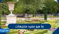 ما هو مفرد منتزهات