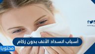 أسباب انسداد الأنف بدون زكام