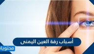ما هي أسباب رفة العين اليمنى