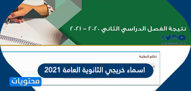 اسماء خريجي الثانوية العامة 2021 في الكويت
