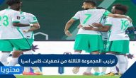 ترتيب المجموعة الثالثة من تصفيات كاس اسيا