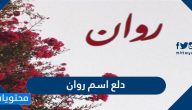 دلع اسم روان أجمل أسماء دلع جديدة ومميزة لاسم روان 2025
