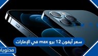 سعر آيفون 12 برو max في الإمارات