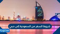 شروط السفر من السعودية إلى دبي 2021 بعد فتح الطيران