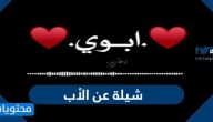 شيلة عن الأب مكتوبة