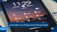 طريقة فتح قفل السامسونج إذا نسيت الرقم السري