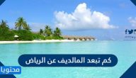 كم تبعد المالديف عن الرياض