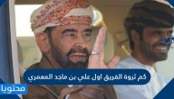 كم ثروة الفريق اول علي بن ماجد المعمري